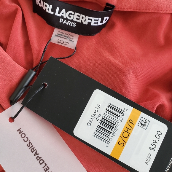 NWT KARL LAGERFELD SLEEVELESS TOP SIZE XS - Picture 4 of 5